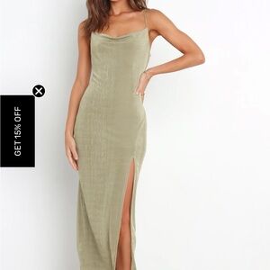 Petal & Pup Olive Midi Dress